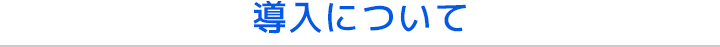 導入について