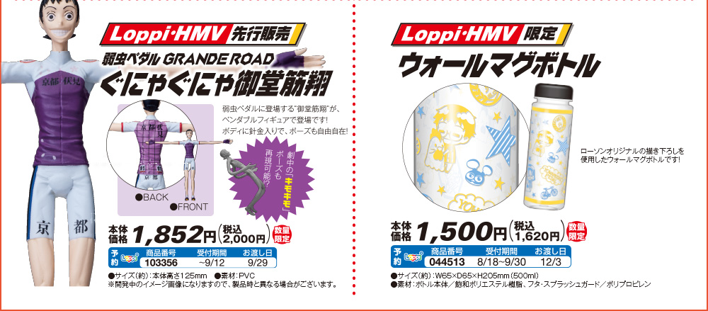 Loppi・HMV先行販売限定 ぐにゃぐにゃ御堂筋翔/Loppi・HMV限定 ウォールマグボトル