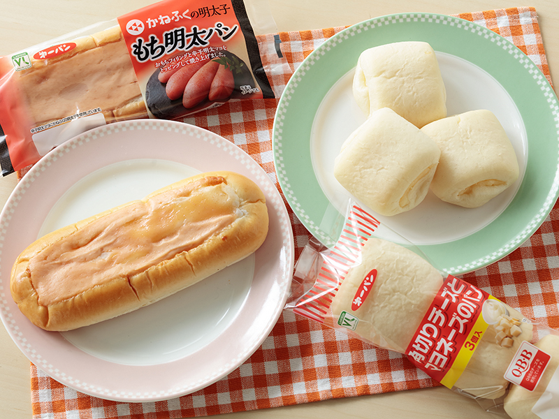 VLもち明太パン／VL角切りチーズとマヨネーズのパン