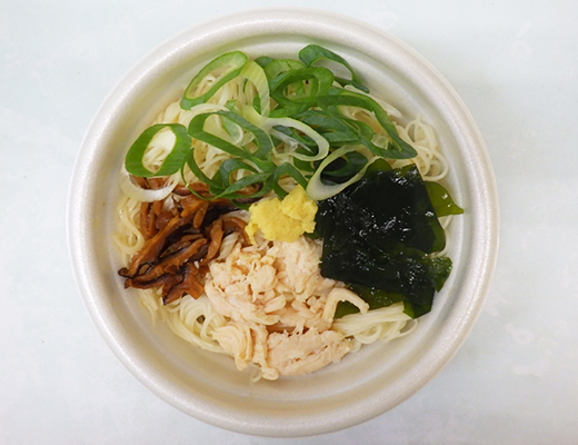 揖保乃糸にゅうめん（ねぎと蒸し鶏）