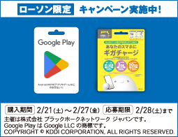 Google Play ギフトカードキャンペーン実施中!
