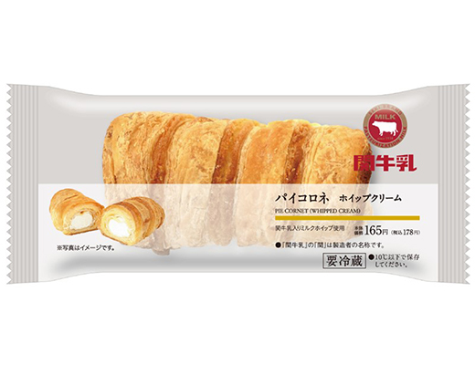 パイコロネ　ホイップクリーム　関牛乳入りミルクホイップ使用