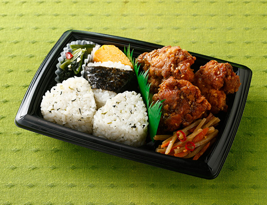 風来坊監修 手羽先風唐揚&おにぎり弁当