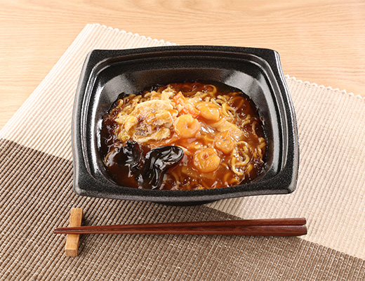 海老と野菜の香ばしあんかけ焼そば