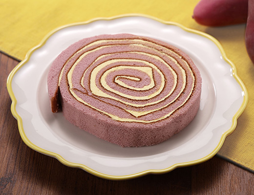 おいものうずまきロールケーキ(富の川越いも入りクリーム)