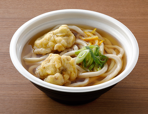 ゆず香る　鶏天うどん