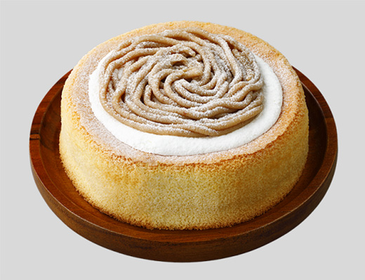 ソフトなシフォンケーキ（ホイップ＆熊本県産和栗のクリーム）