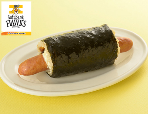 ばりスゴ！はみでるウインナーのおにぎり