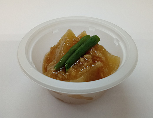 温めて食べる大根の鶏そぼろあん