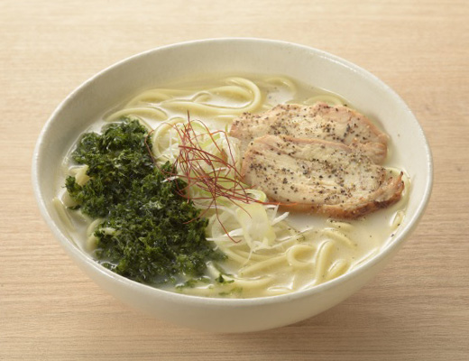 福島県相馬市松川浦産あおさ使用　鶏白湯ラーメン