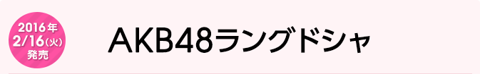 2016年2月16日（火）発売　AKB48ラングドシャ