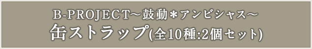 B-PROJECT～鼓動＊アンビシャス～ 缶ストラップ(全10種:2個セット)