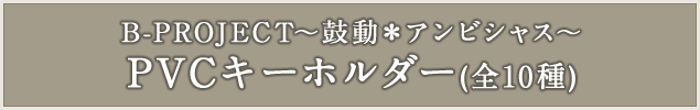 B-PROJECT～鼓動＊アンビシャス～ PVCキーホルダー(全10種)