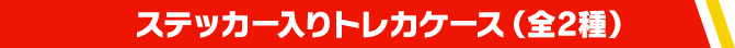 ステッカー入りトレカケース（全2種）
