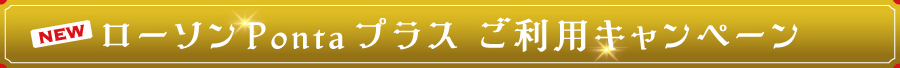 NEW　ローソンPontaプラス ご利用キャンペーン