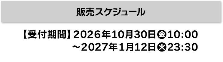 販売スケジュール