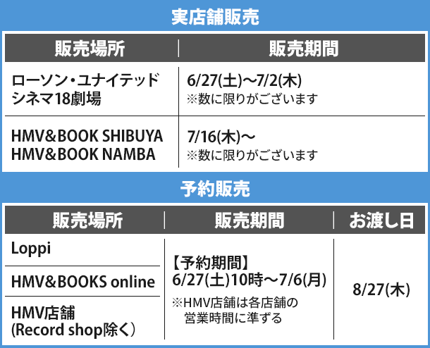 実店舗販売 予約販売