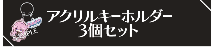 アクリルキーホルダー 3個セット