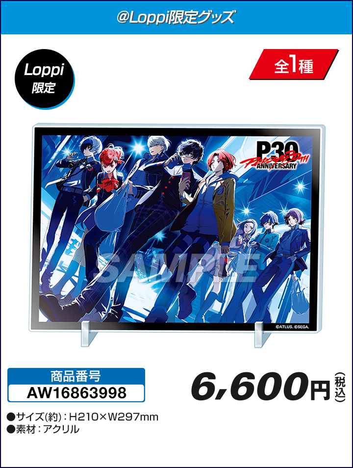 P30th アクリルスタンドパネル