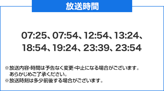 放送時間