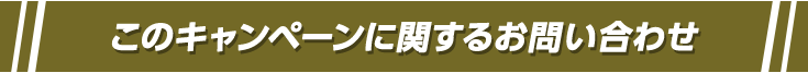 このキャンペーンに関するお問い合わせ