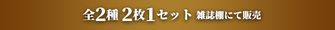 全2種 2枚1セット 雑誌棚にて販売