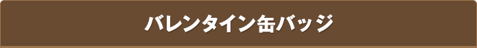 バレンタイン⽸バッジ