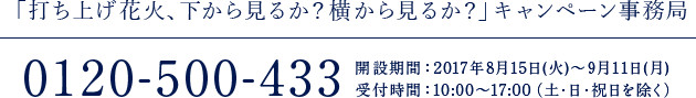 「打ち上げ花火、下から見るか?横から見るか?」キャンペーン事務局