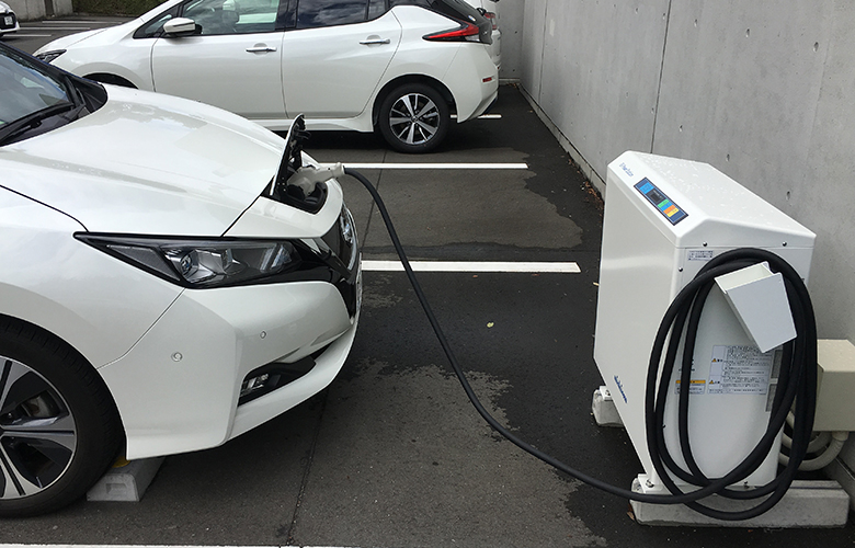 社用車をEV(電気自動車)の画像