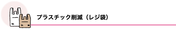 プラスチック削減（レジ袋）