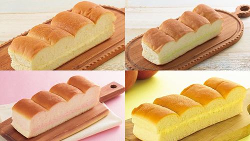 各エリアの特産品を使った牛乳パン