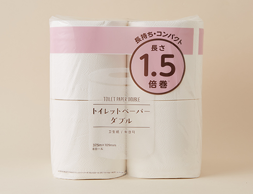 トイレットペーパー 1.5倍巻ダブル8個