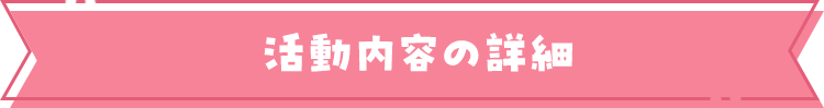 活動内容の詳細