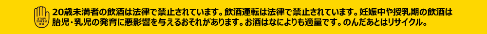 お酒は二十歳から