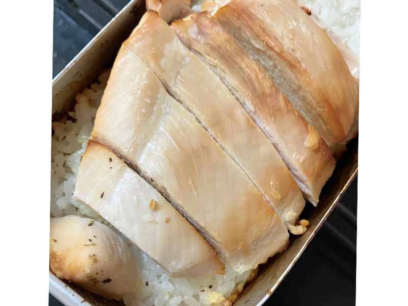 サラダチキンでカオマンガイ風を作ってみた