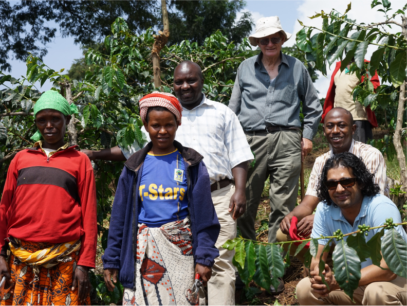 顔の見えるコーヒー豆