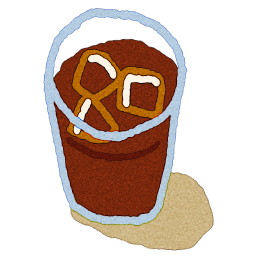 アイスコーヒーとカフェラテ