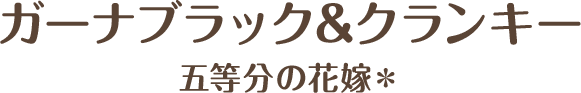 ガーナブラック&クランキー 五等分の花嫁＊