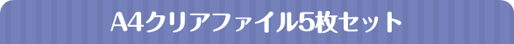 A4クリアファイル5枚セット