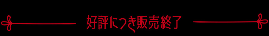 好評につき販売終了