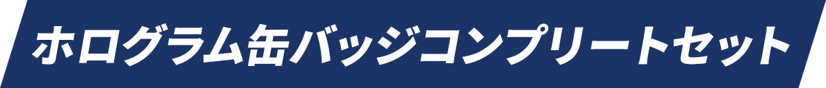 ホログラム缶バッジコンプリートセット