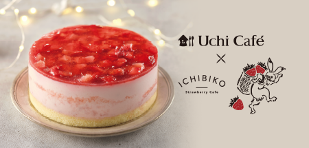 Uchi Café × ICHIBIKO いちごミルクのムースケーキ（3.5号相当）