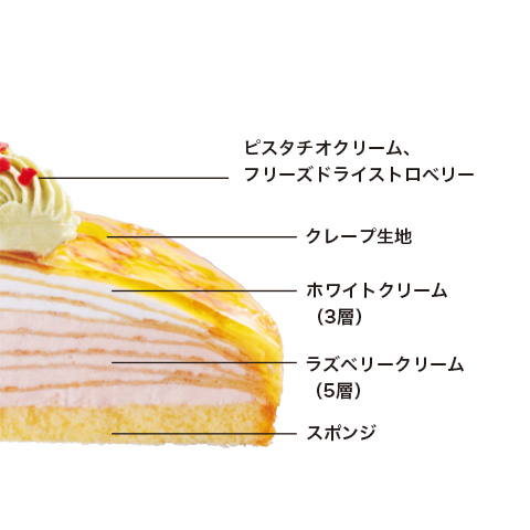 くちどけミルクレープ 6号