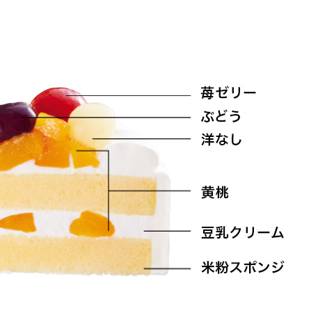 卵・乳・小麦を使わないケーキ 5号