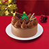チョコレートのクリスマスケーキ 4号