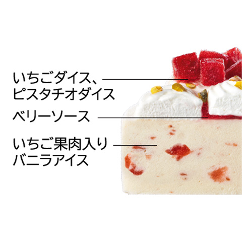 丸永製菓 いちごづくしのクリスマスアイスケーキ