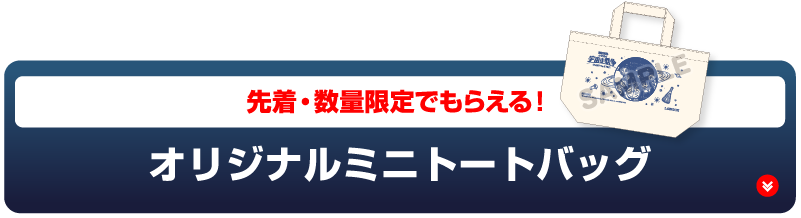 先着・数量限定でもらえる！オリジナルミニトートバッグ