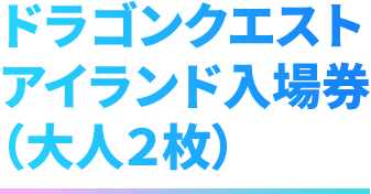 ドラゴンクエスト アイランド入場券(大人2枚)