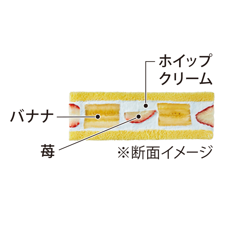 節分ロール（いちご＆バナナ）