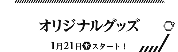 オリジナルグッズ 1月21日(木)スタート！